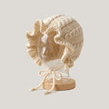 Winter Warm Newborn Baby Cap Bonnet with Dot Bows Plaid Pattern 100% Acrylic Adjustable