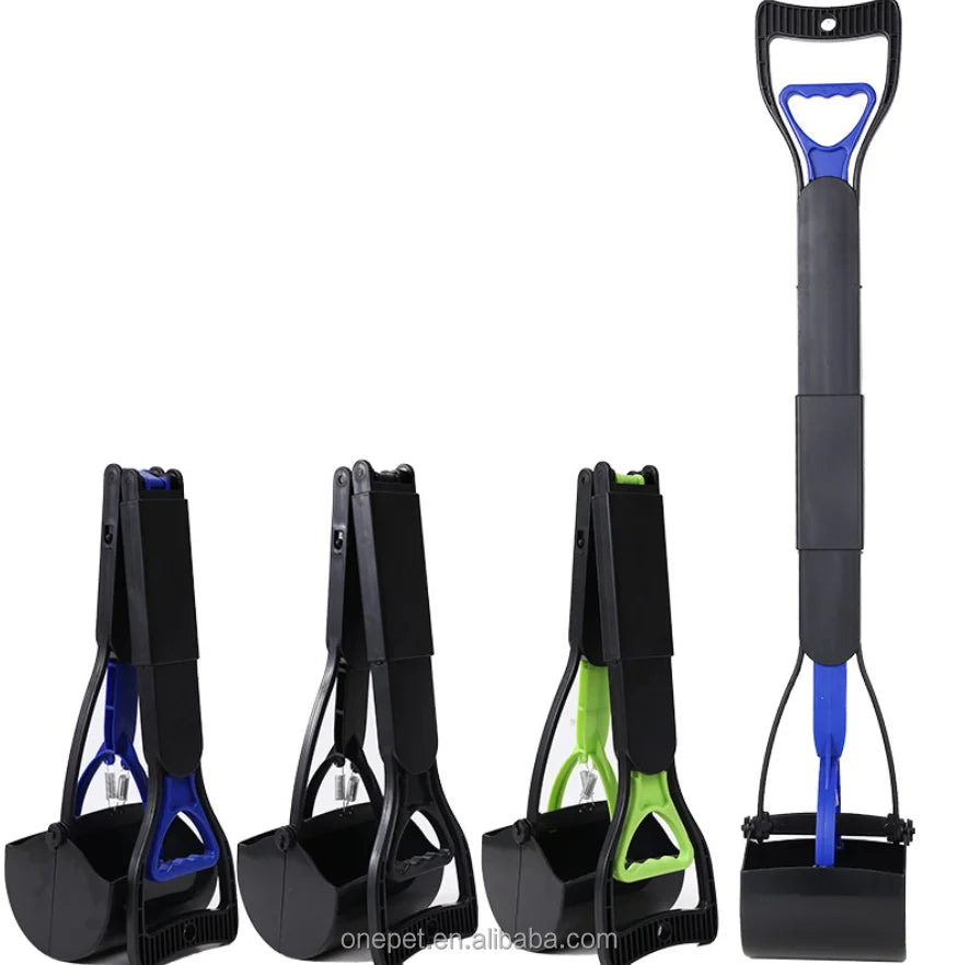 Long Handle Pet Toilet Poop Cleaning Tool Clip Dog Walking Dog Pooper Scooper With Poop Bag