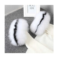 MWFur New Design Hot Sale Luxury Fox Fur Cuffs for Sleeves Winter Fashion Fox Fur Cuff for Winter Fashion Coat
