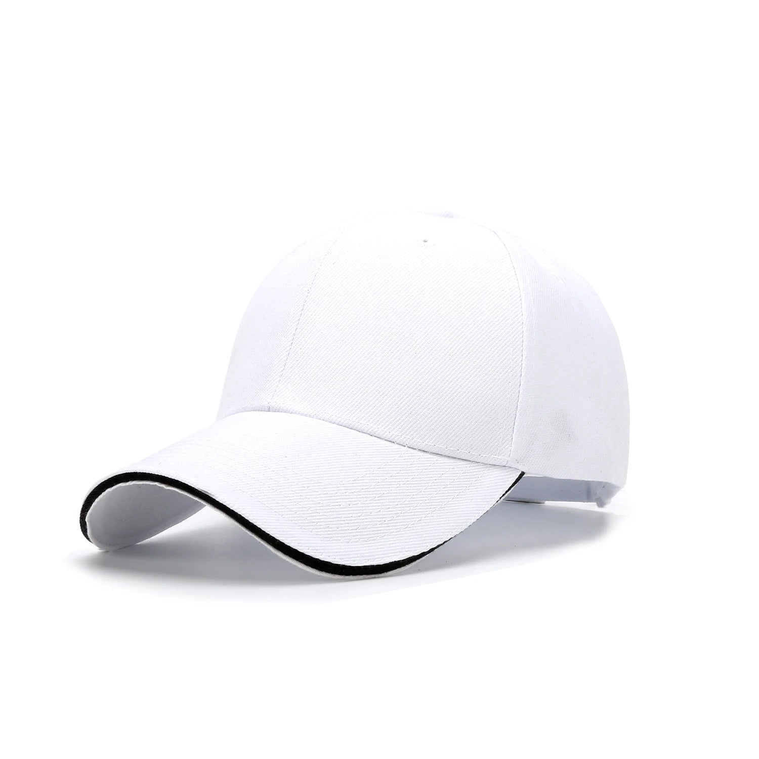Wholesale Custom Logo or Without Logo Sports Cap Herringbone Fabric Mesh Hats Baseball Cap in Sporty and Formal Styles