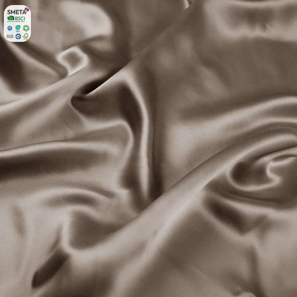 22Momme Plain Dyed 6A Grade Charmeuse 100% Mulberry Silk Fabric in Stock