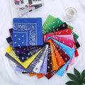 New Fashion Hip Hop Bandana Square Scarf 54cm*54cm Black Red Paisley Headband Printed for Women/Men/Boys/Girls 4.8