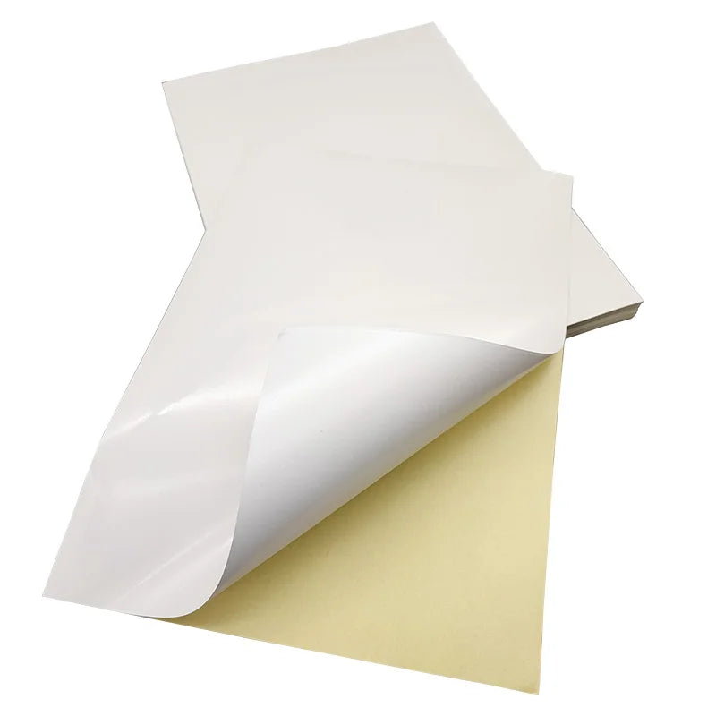 Free Sample A4 Inkjet White Silicone Adhesive Warranty Tamper Destructible Vinyl Eggshell Stickers Custom Paper Labels on Sheets