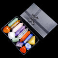 Crystal 7 Chakra Hexagonal Wands Yoga Meditation Set Pointed Column Polished Irregular Tumbled Stone Natural Home Decoration