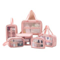 FYD Custom Logo Women Clear Makeup Pouches Travel Toiletry Bags Transparent Pvc Cosmetic Bag With Zipper