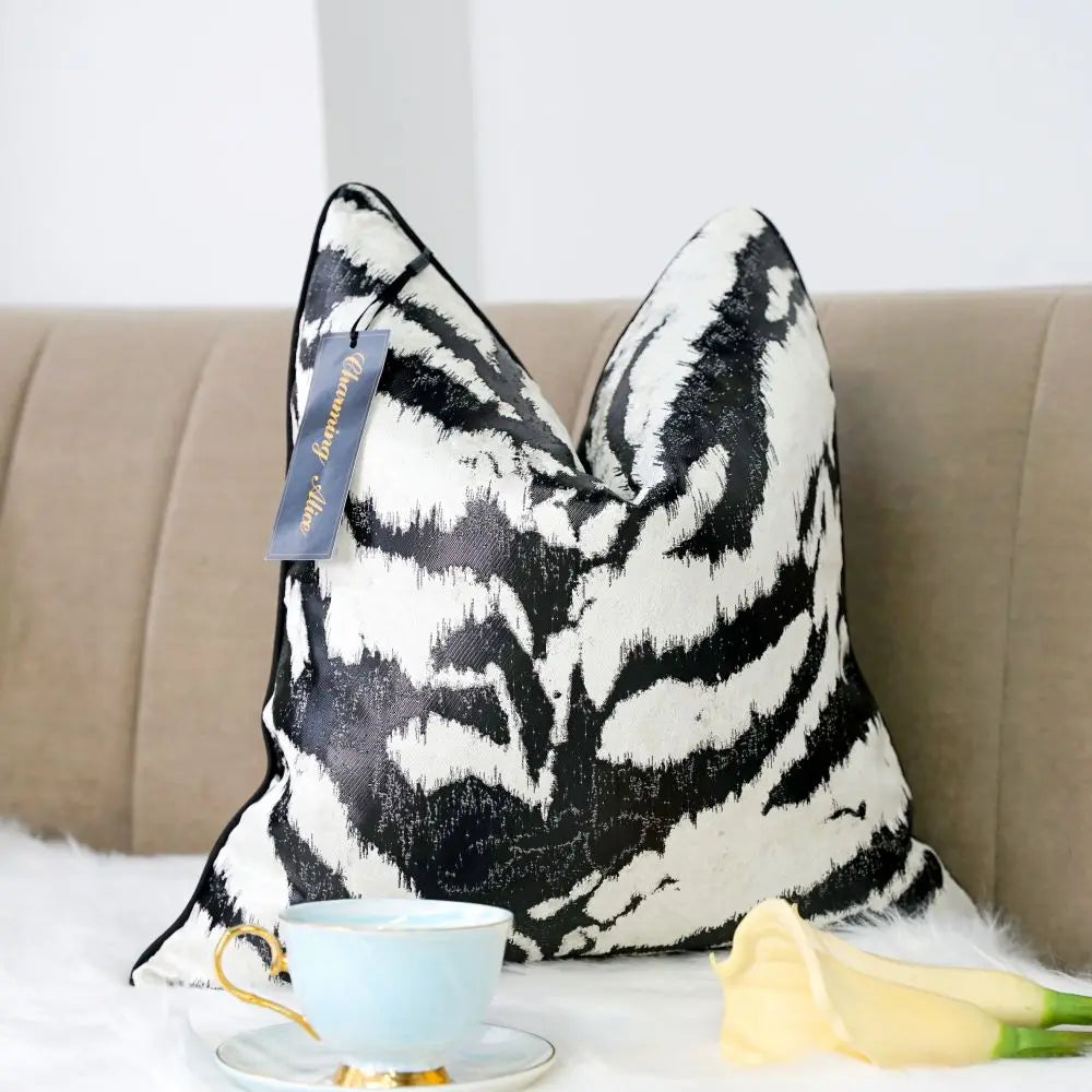 Jacquard Cushion Covers Decorative Home Cheap Sofa Covers Jacquard Satin Weave Pillow Cases