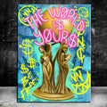 Graffiti the WORLD IS YOURS $ Letter Pop Street Wall Art Pictures Canvas Painting for Home Decor Cuadros Living Room Decoration