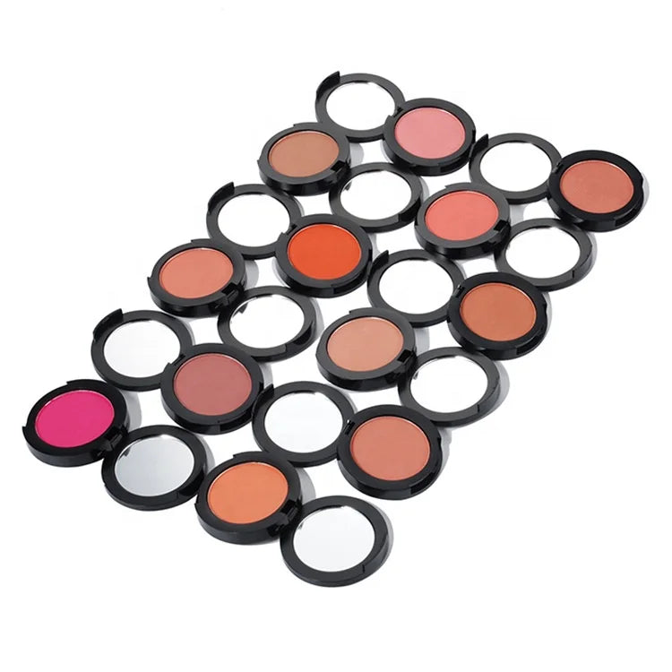 Wholesale Waterproof Cruelty Free Custom logo 12 Colors Waterproof Pressed Blusher Powder Palette