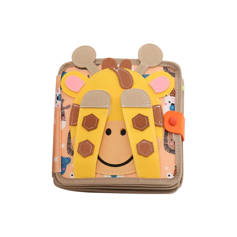 2024 New Giraffe Quiet Activity Book 8 Basic Skills. Busy Book for Toddlers Sensory Toy for ToddlersGiraffe Quiet Book