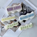 J1119 DIY Home Decoration Unique Waving Shape Alphabet Candle Silicone Mould Large Wave Letter Candle Mold