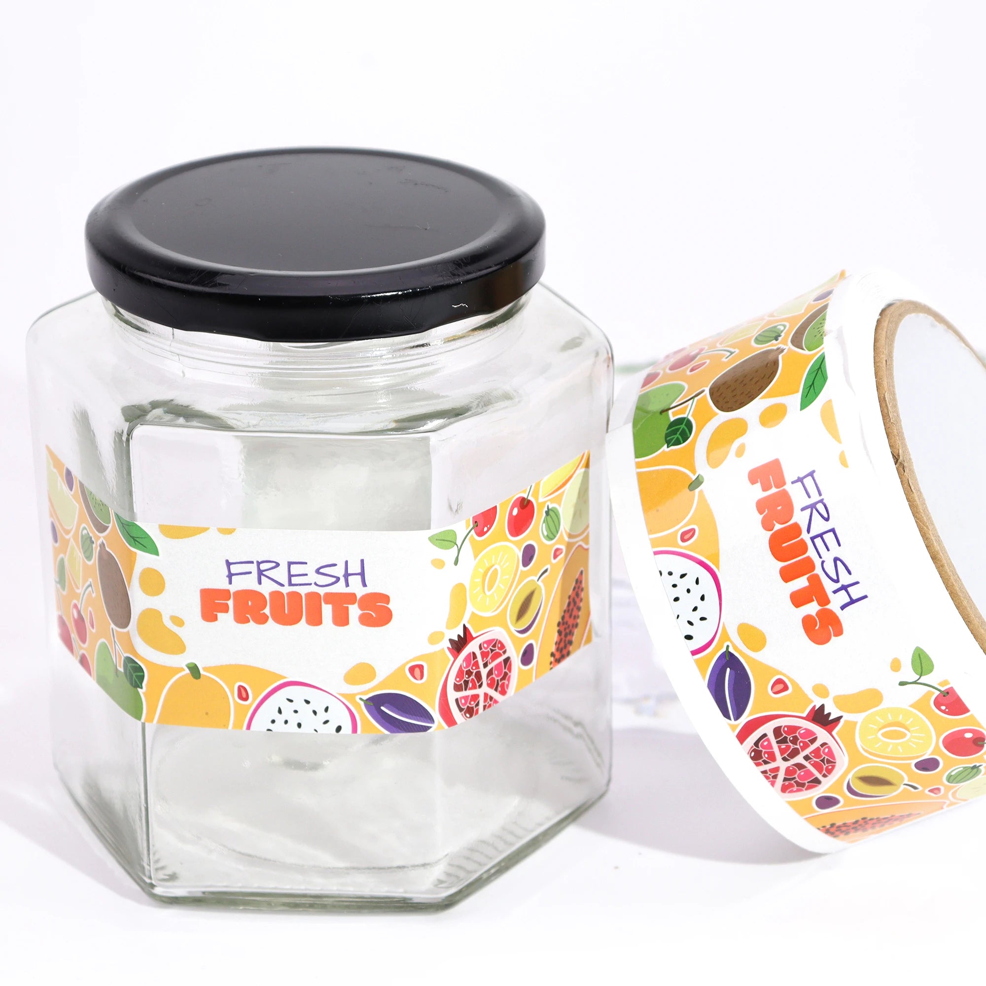 Custom Printing PET Material Candy Box Sticker Labels for Pet Food Gold Foiled Embossed Adhesive Packaging