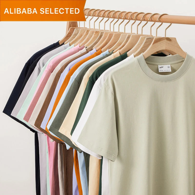 MT2334 Guangzhou Clothing Manufacturer Wholesale Custom 240g 100% Cotton Blank Drop Shoulder T Shirt Plus Size Men's T-Shirts