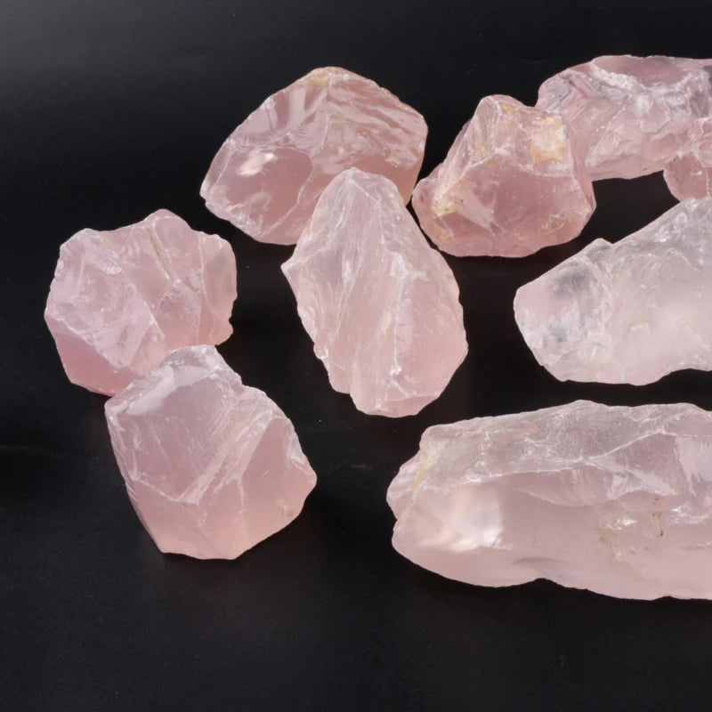 Original Rough Stone Natural Raw Rose Quartz Tumbled Crushed Crystal Raw Stone for Home Decoration