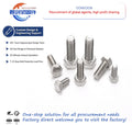 SS Bolt M6-M64 White ZP Hexagon Nuts DIN 933 DIN 931 Fasteners ISO Standard Hexagon Head Bolts and Nuts Direct Factory Supply