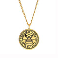 HLSS065 Secret Seal of Solomon protection Esoteric Occultism Talisman Jewelry Stainless Steel Laser Marking Pendant Necklace