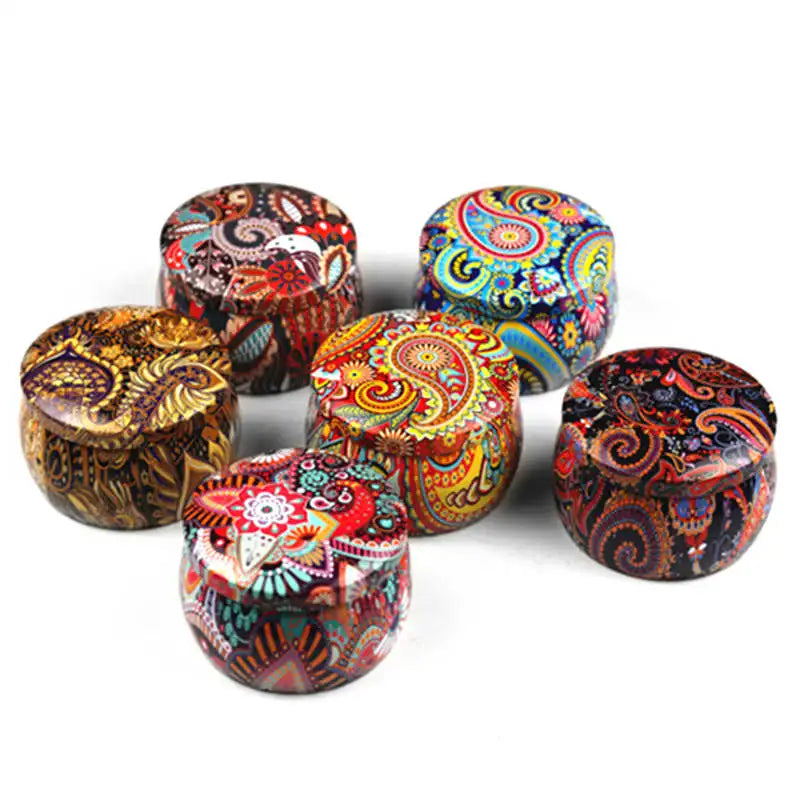 4oz Candle Tin Candy Tin DIY Candle Making Kit Holder Storage case for Dry Storage Spices Camping Party Favors Sweets Gifts