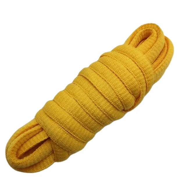 Wholesale Multi-Colored Half Braided Oval Sport Shoes Shoelaces Transparent Plastic Tips Customizable Length Polyester Material