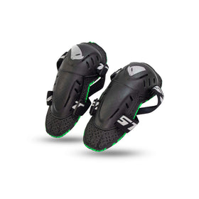 ALCOR One Size PU Leather and EVA Protective Gear Soft UFO PLAST Elbow Guard Custom Logo Knee Pads Black Color