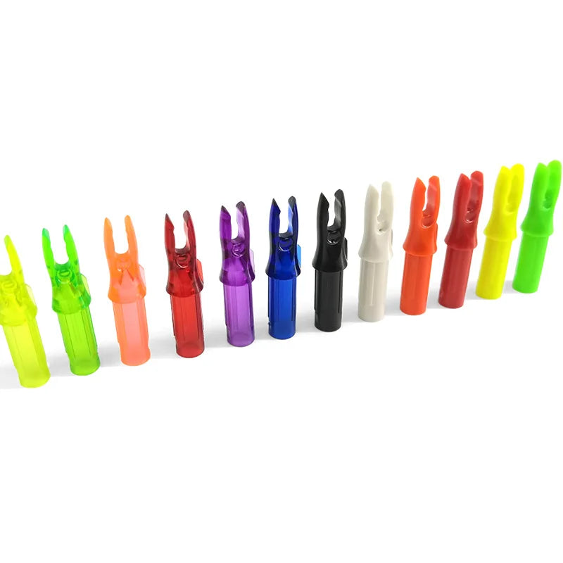 Archery Arrow Nocks Archery Shooting Accessories 6.2mm/0.246" Insert Plastic Arrow Tail Shaft Knocks for Compound Bow Arrows