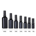Wholesale Black Cosmetic Packaging 30ml 50ml 100ml Empty Serum Essential Oil Spray Glass Bottle