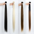 Bone Straight Hair Bundles Soft Wholesale 12 to 36 Inch Cheap Hair Brazilian Straight Weaving Synthetic Hair Extension for Women MegaBDM