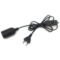 EU Plug 1.8m Power Cord Cables E27 Lamp Base Holder With Switch Wire for Pendant Led Bulbs