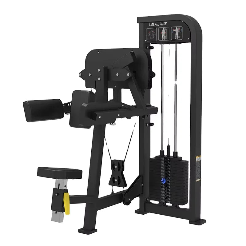 Cheernin Pro Lateral Raise Machine - 100kg Adjustable Weight Stack Rotating Handles Laser-Cut Steel Gym Equipment