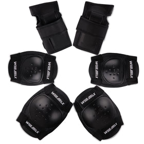 Win.max Thick EVA Elbow Knee & Wrist Supports Protector Set with Non-Slip Soft Material for Children's Cycling