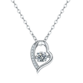 European and American Ls S925 Sterling Silver Moissanite Pendant Moissanite Diamond Jewelryuxury 0.5ct Main Diamond