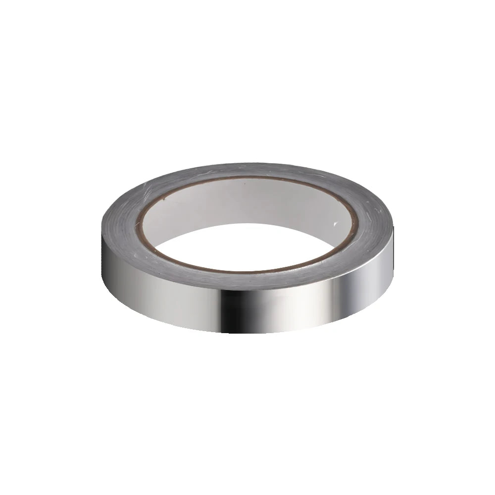 HWK 15mm Single-Sided Silver Aluminum Foil Tape Water Activated Fireproof Plumbing Tape for Ducts with Acrylic Adhesive
