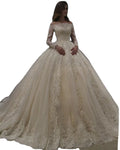 Luxury Mermaid Big Ball Gown Floor Length Wedding Dress Floral Print Appliques Embroidery Draped Lace-Up Back Sweetheart Flowers