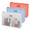 Wholesale Waterproof Frosted EVA Mesh Zipper Pouch with Personalized Logo Printed Custom Transparent Makeup Toiletry Wash Bags