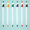 Wholesale Plastic Press Ballpoint Pen Can Print logo Small Gourd Javelin Advertising Pen Thin Rod Promotional Gift Pen