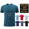 Custom Printed Children Adults Quick Dry Breathable T Shirts Crewneck Polyester Spandex Team Work Gym Running Men's T-shirts
