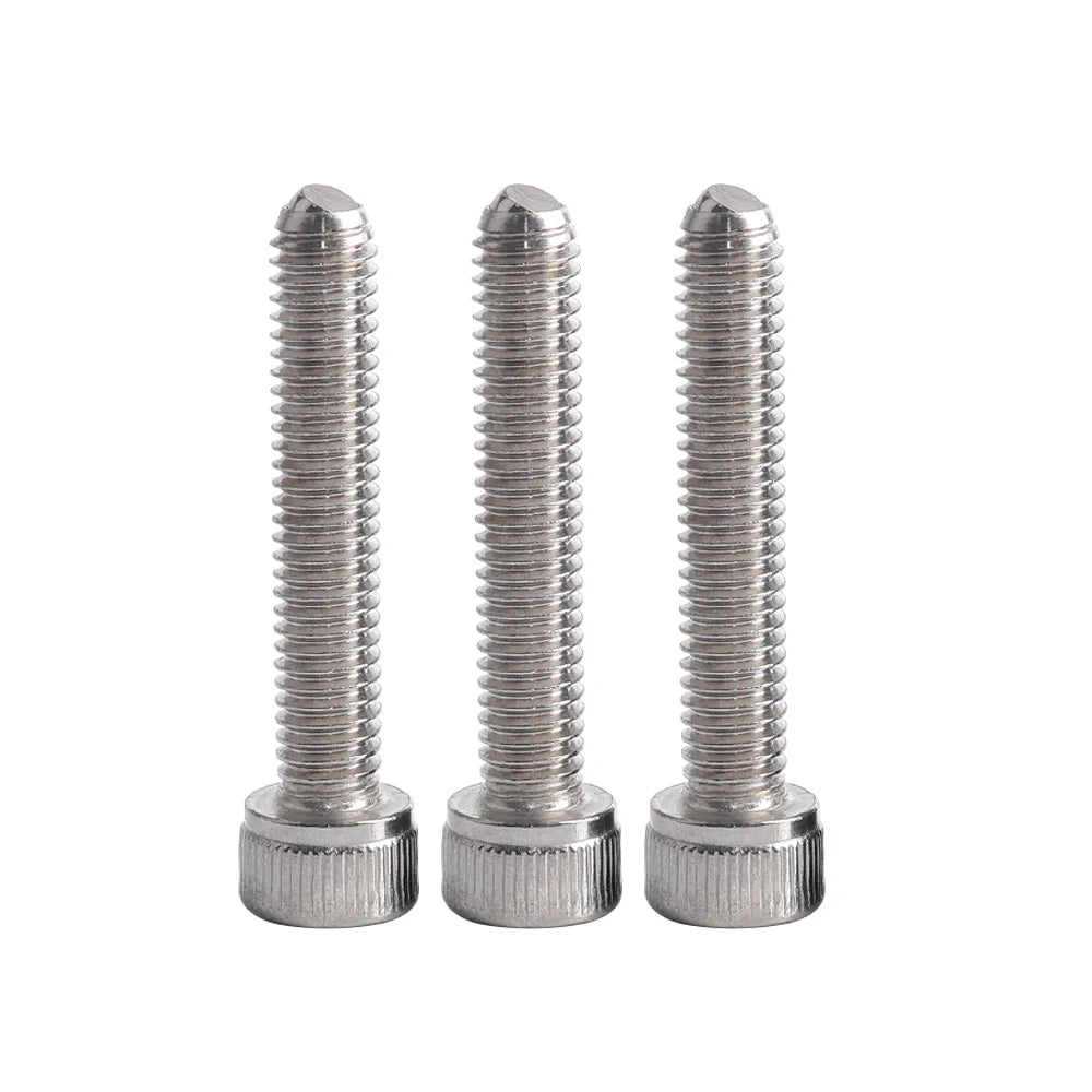 VCN418.1 Metric M6~M24 Stainless Steel Hexagon Socket Positioning Screw with Sliced Bead Threaded Ball Plunger Plain Finish