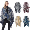 Women's Traditional Geometry Poncho for Amazon Top Seller Wholesale Cape Shawl Elegant Scarves & Shawls