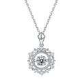Factory Made Elegant 10k Solid Gold Moissanite Necklace 925 Sterling Silver for Ladies Gift