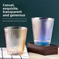 Hxglass Electroplated Luxury Glass Cup Fantasy Decor for Drinking Water Milk Beer Juice Beverages for Parties