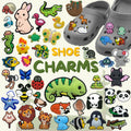 Bestseller Custom 2D PVC Shoelaces Accessories Wildlife Animal Charms  Insect Safari Animal Shoe Charms Bulk