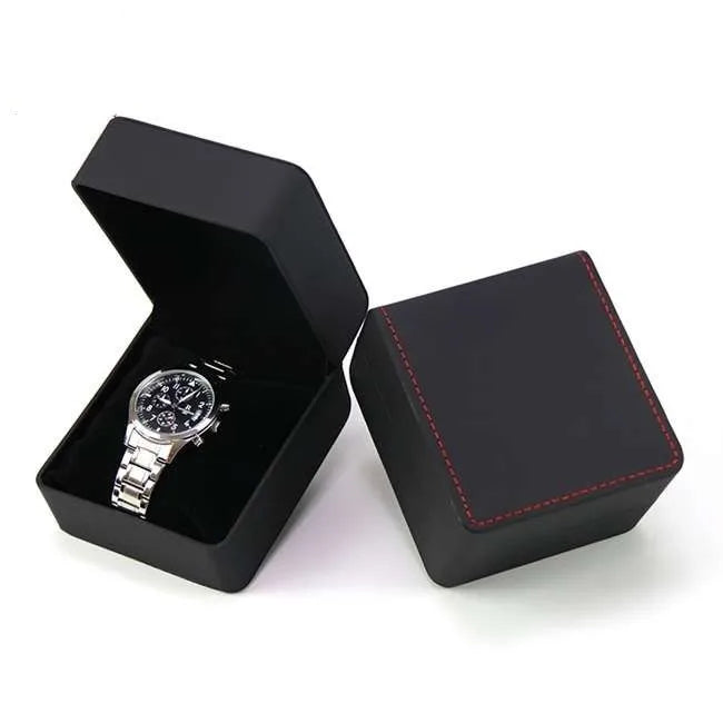 Wholesale Manufacturers Jewelry Box Flip PU Leather Watch Boxes Watch Packaging Jewelry Storage Gift Boxes