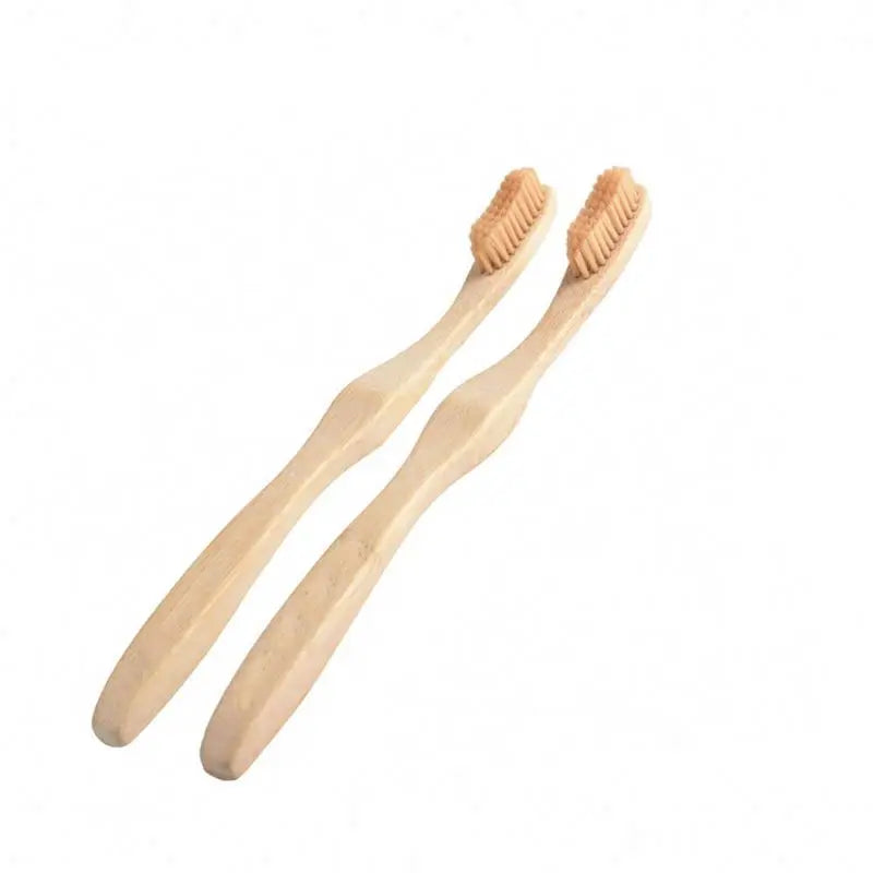 Eco-Friendly Biodegradable Natural Bamboo Charcoal Toothbrush with Nylon Bristles Disposable Customizable Brand