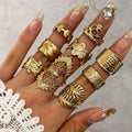 Waterproof Stainless Steel Stackable Large Rings for Women Trendy Lady Finger Rings Female Accessories 2025 Fashion Hand Jewelry