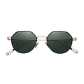New Fashion Retro Classic Glasses Men Women Luxury Polygon Uv400 Metal Frame Sunglasses