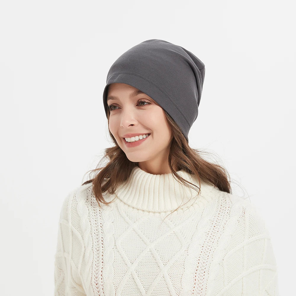 Anti Emf Wave Blocker Anti Radiation Shielding Hat Silver Cotton Beanie