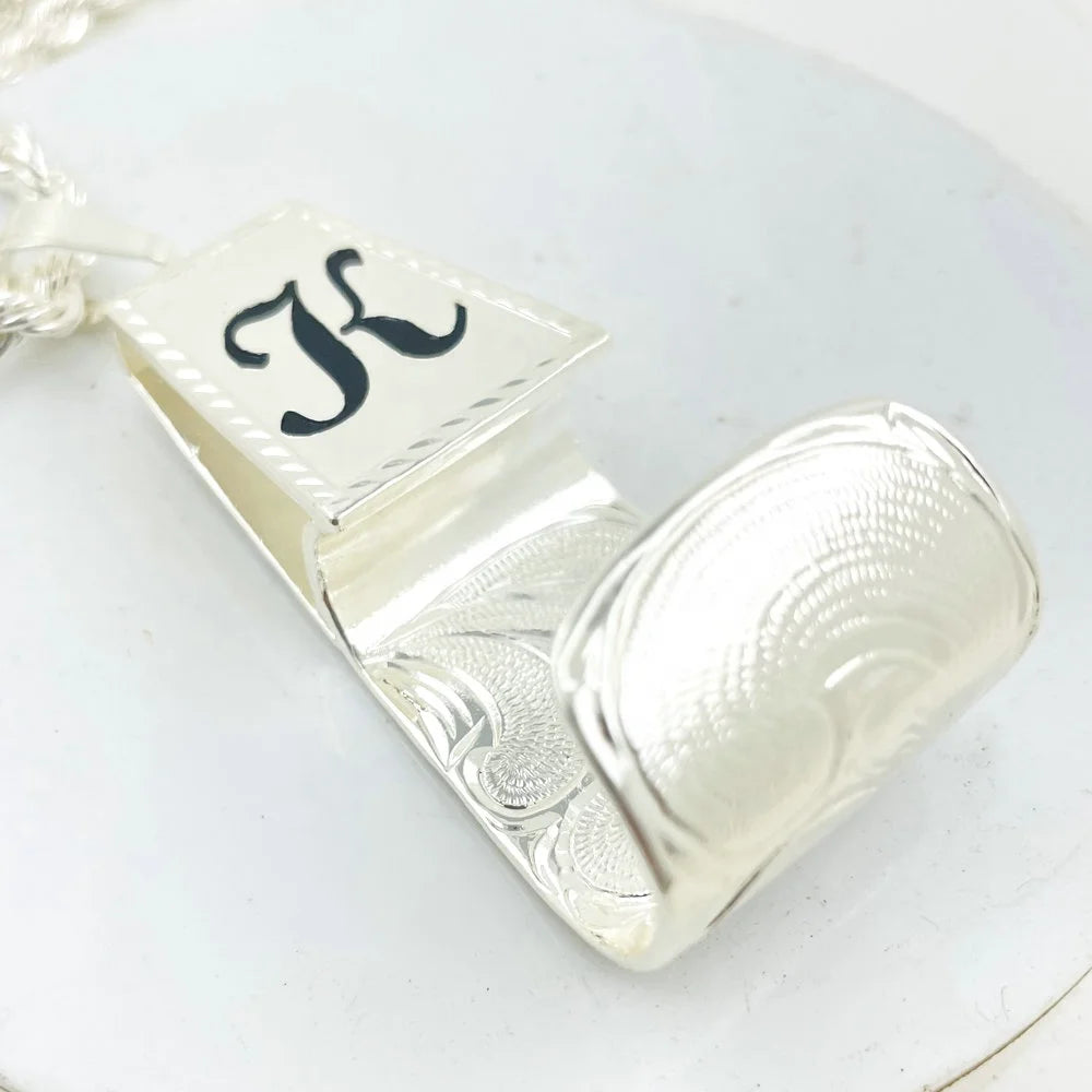 JX230 Big Hook Pendant Palaoa Initial Necklace Thick Rope Chain Gold Filled Personalized Customize Gift Men Boy Hiphop Jewelry