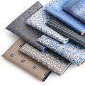 Wholesale Blue Paisley Men's Pocket Square 25*25cm Polyester Handkerchief for Men