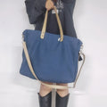 Wholesale Canvas Tote Bags With Custom Printed Logo Women's Tote Bags Pure Color Large Capacity Handbags