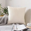 20x20 Inch Decorative Euro Pillow Covers Corn Striped Soft Corduroy Cushion Case/Home Decor for Couch