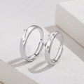 BASQUESUN Factory Wholesale Custom  New Couple Cute Cartoon Cat and Small Fish Fashion Pink Cat Claw Open Couple Pair Ring