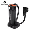 WEST BIKING 120 PSI Mini Portable Durable Bike Floor Foot Pump Schrader Presta Valve Labor-Saving Barometer Bike Pump